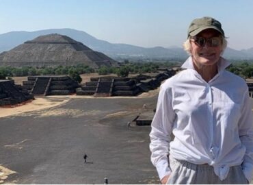 Glenn Close visito las pirámides de Teotihuacán