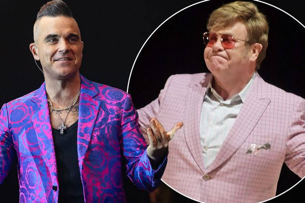 Así ayudó Elton John a Robbie Williams en su peor época