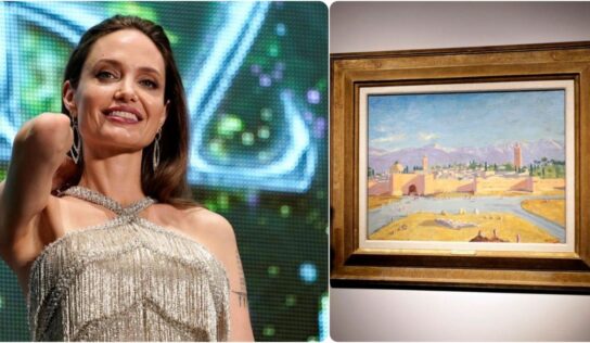 Angelina Jolie subasta cuadro que Churchill pintó para Roosevelt