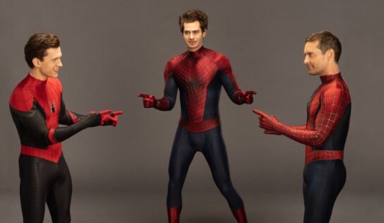 Tobey, Tom y Andrew recrean el meme de Spider-Man