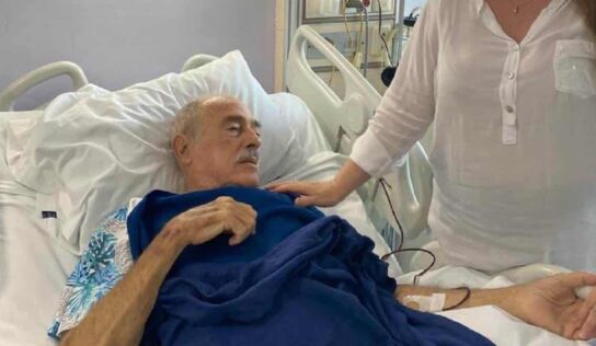 Alarma en redes fotos del actor Andrés García hospitalizado
