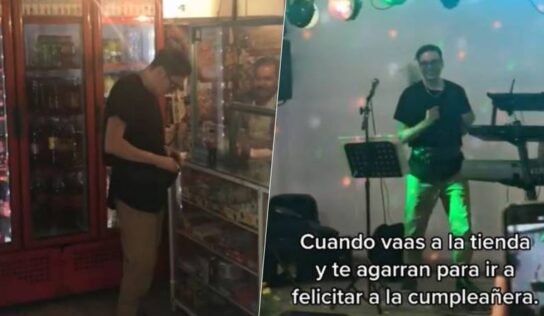 ‘Palomazo’ improvisado: Raymix iba a la tienda y terminó cantando en una fiesta