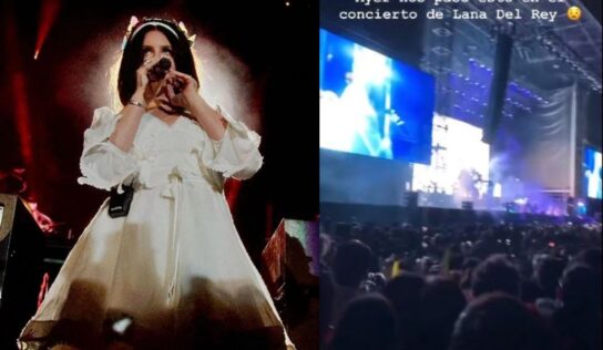 Caída masiva en concierto de Lana del Rey