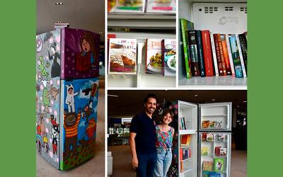 Abren primer «Refrigerador Literario» en Querétaro